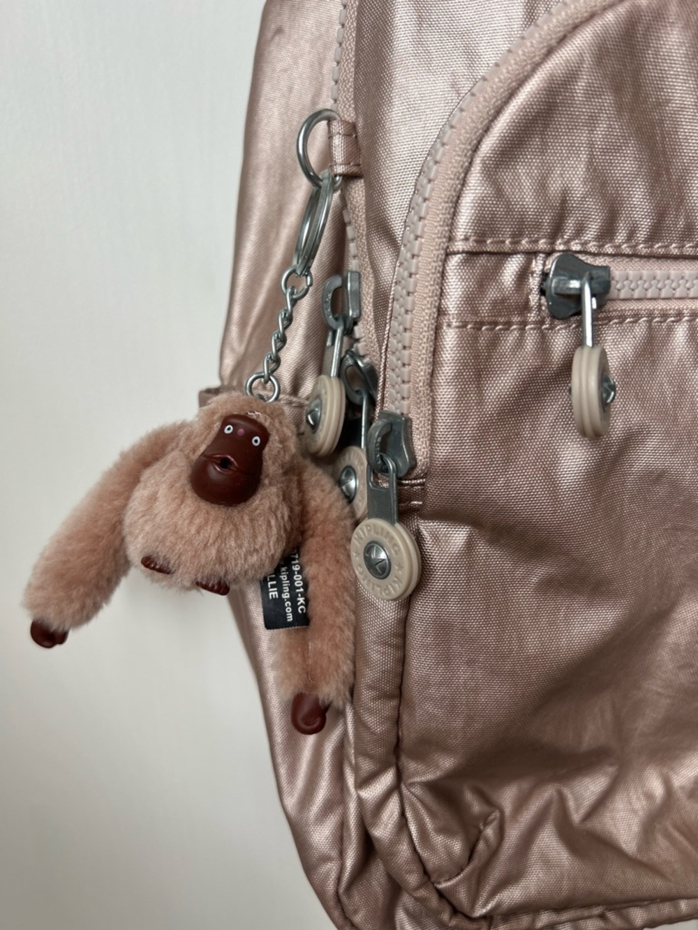 Kipling Rose Gold Mini Backpack - Picture 2 of 9